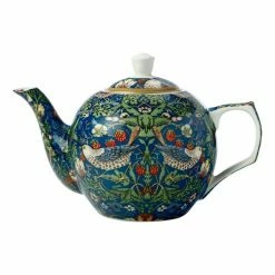 Casa Domani William Morris Teapot 750mL Strawberry Thief Blue Gift Boxed