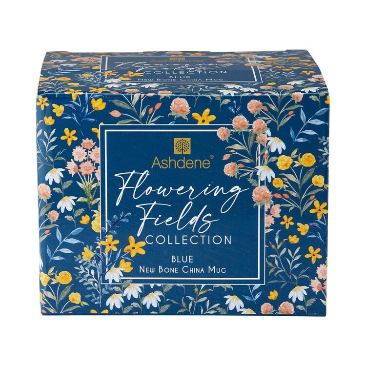 Ashdene Flowering Fields Blue Mug 1 Ashdene Flowering Fields Blue Mug